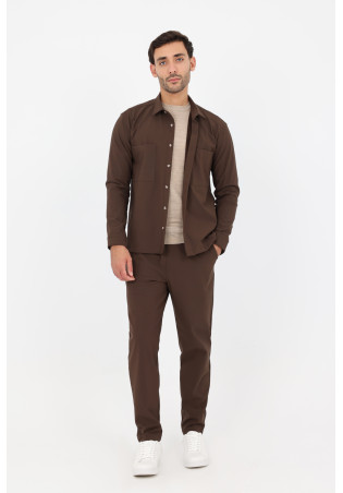 Pantalon en tissu stretch